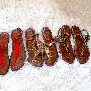 3 pairs of sandals in great conditions.
